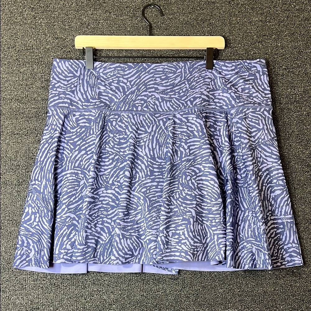 Athleta Purple Patterned Performance Ace Tennis Skort, Women’s 2x